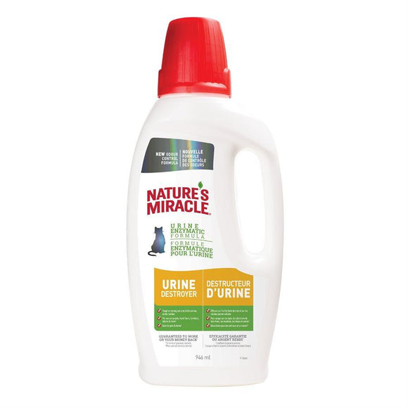 Spectrum Nature's Miracle Just for Cats Urine Destroyer Bottle 32oz Cat Supplies Spectrum Brands 