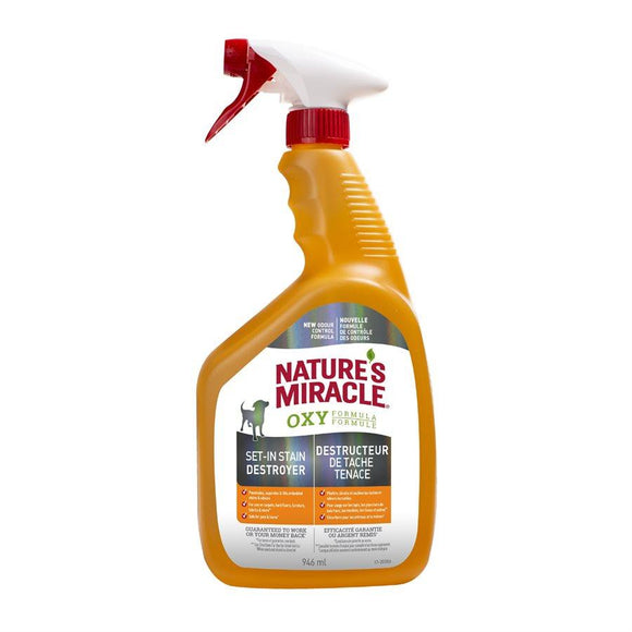 Spectrum Nature's Miracle Orange Oxy Stain & Odor Remover Spray 32oz Dog Supplies Spectrum Brands 