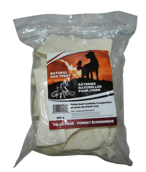 Gabo White Rawhide Strips Dog 1lb