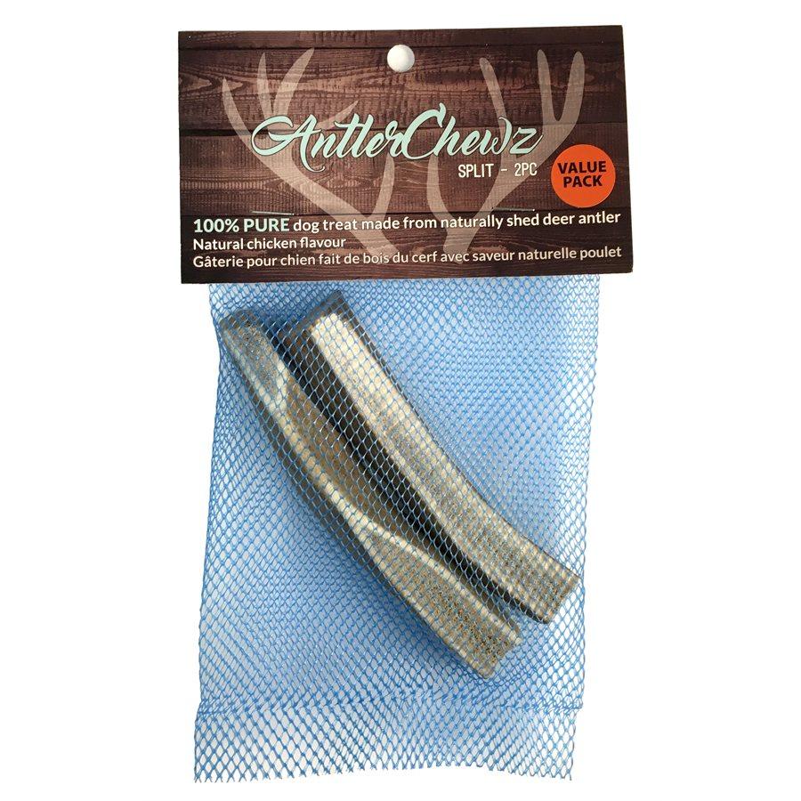 Antler Chewz Chicken Flavor Split Antler Chew Medium 2-Pack Dog Supplies Antler Chewz 