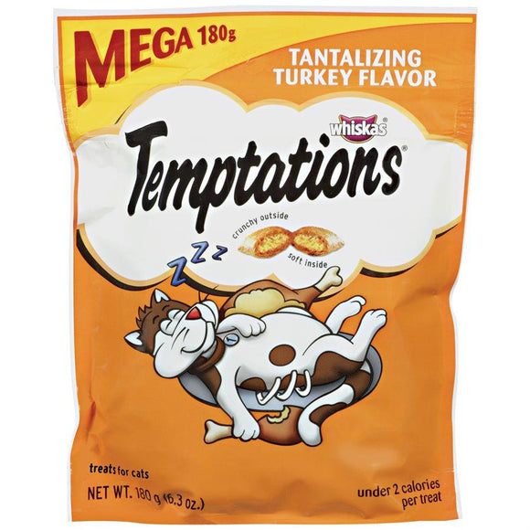 Temptations Cat Treats Tantalizing Turkey Flavor 180g Cat Food MARS Petcare 
