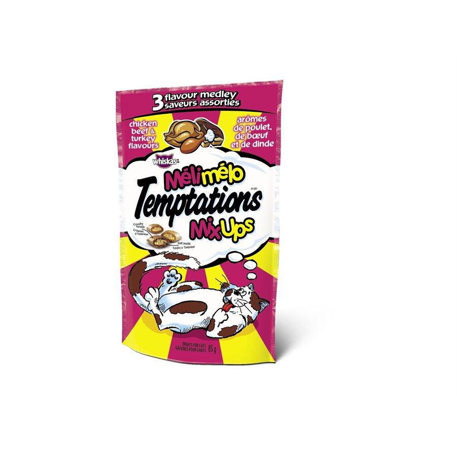 Temptations Mix-Ups Cat Treats Chicken, Beef & Turkey Flavors 85g Cat Food MARS Petcare 