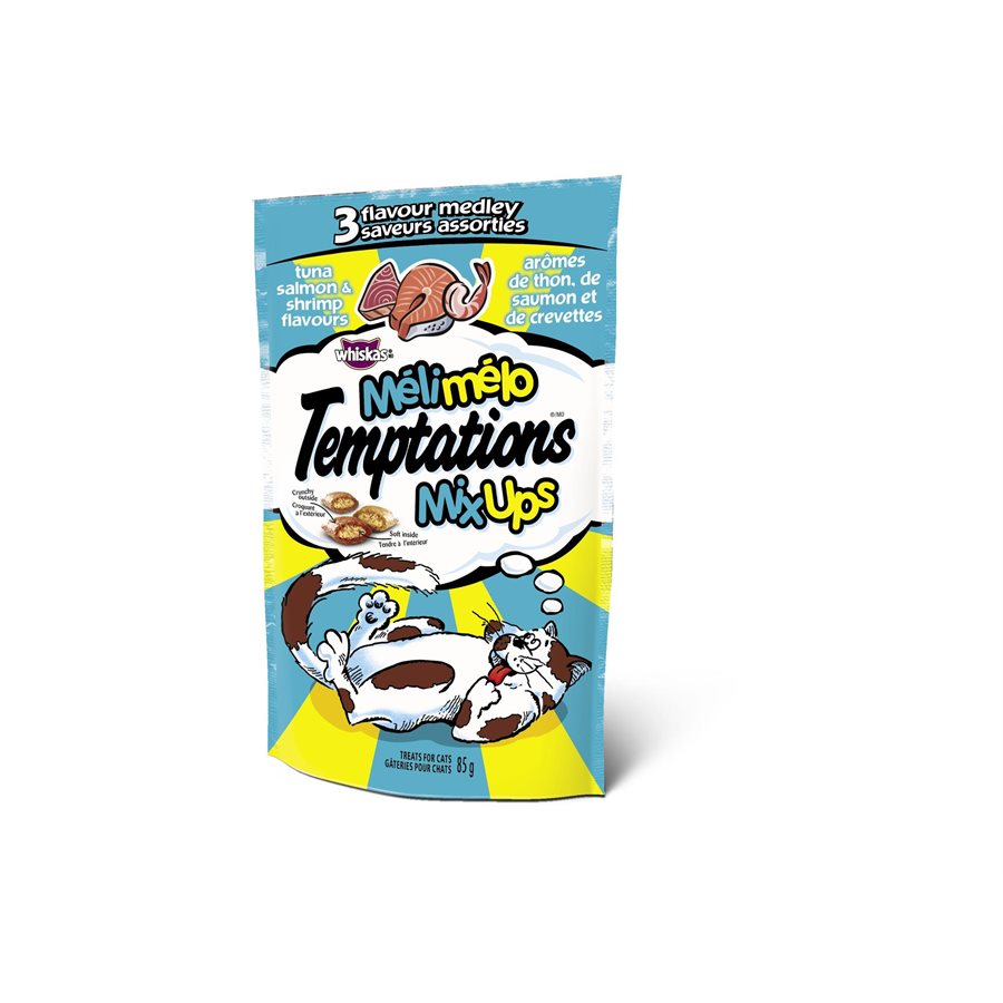 Temptations Mix-Ups Cat Treats Tuna, Salmon & Shrimp Flavors 85g
