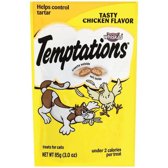 Temptations Cat Treats Tasty Chicken Flavor 85g Cat Food MARS Petcare 