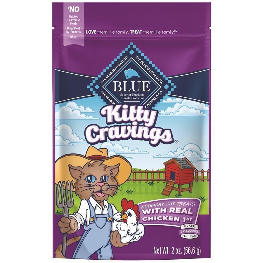Blue Life Protection Kitty Cravings Real Chicken Treats 2 oz Cat Food Blue Buffalo 