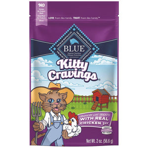Blue Life Protection Kitty Cravings Real Chicken Treats 2 oz Cat Food Blue Buffalo 