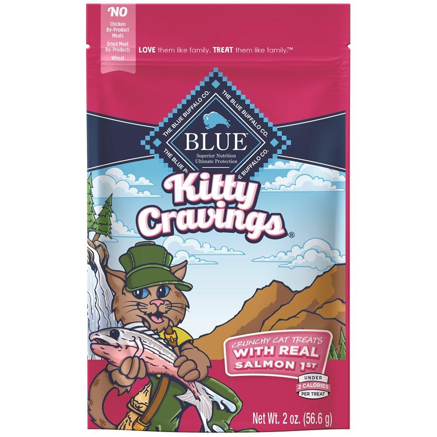 Blue Life Protection Kitty Cravings Real Salmon Treats 2 oz Cat Food Blue Buffalo 