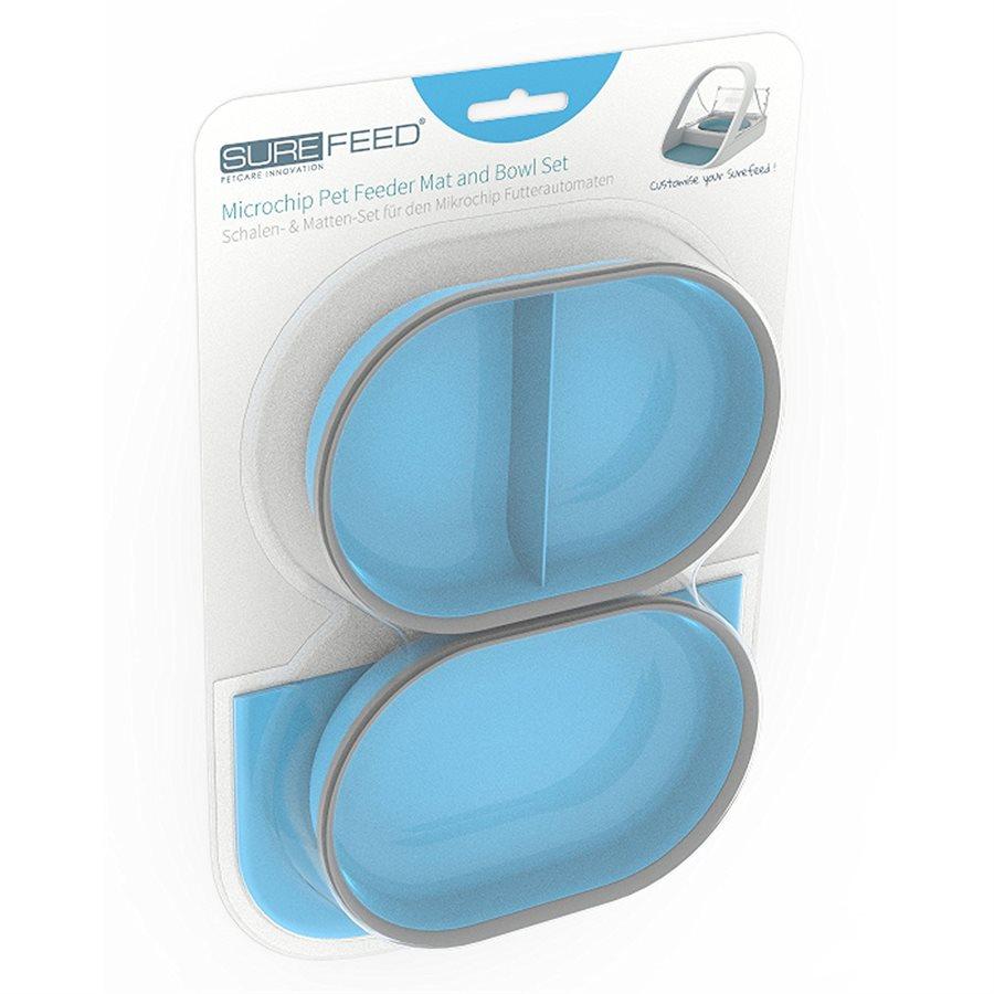 SureFeed Feeder Mat & Bowl Set Blue Cat Supplies SureFlap 