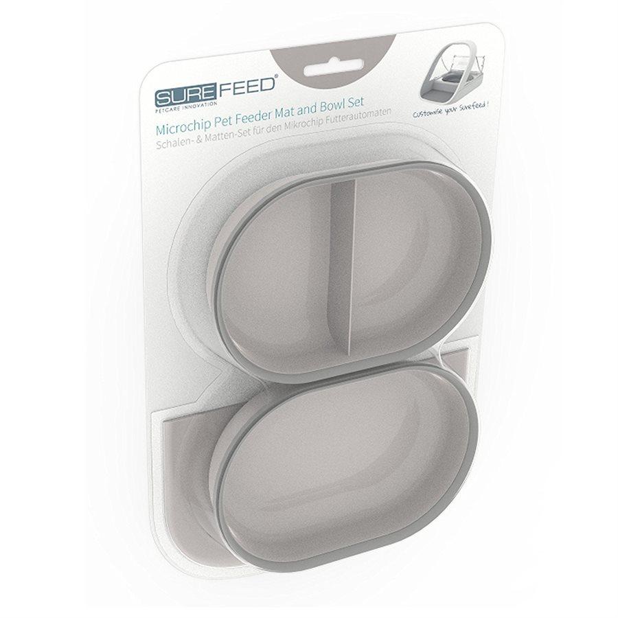 SureFeed Feeder Mat & Bowl Set Grey Cat Supplies SureFlap 