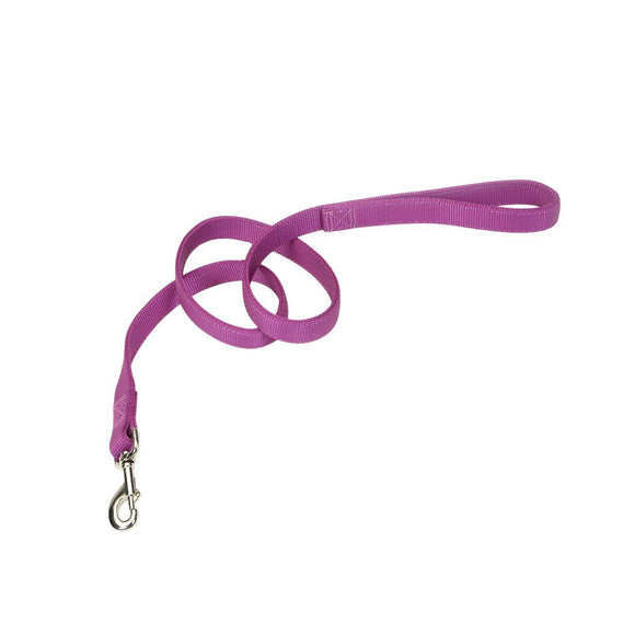 Coastal® Double-Ply Dog Leash - 1in x 6ft Orchid Dog Supplies Lei's Pet 