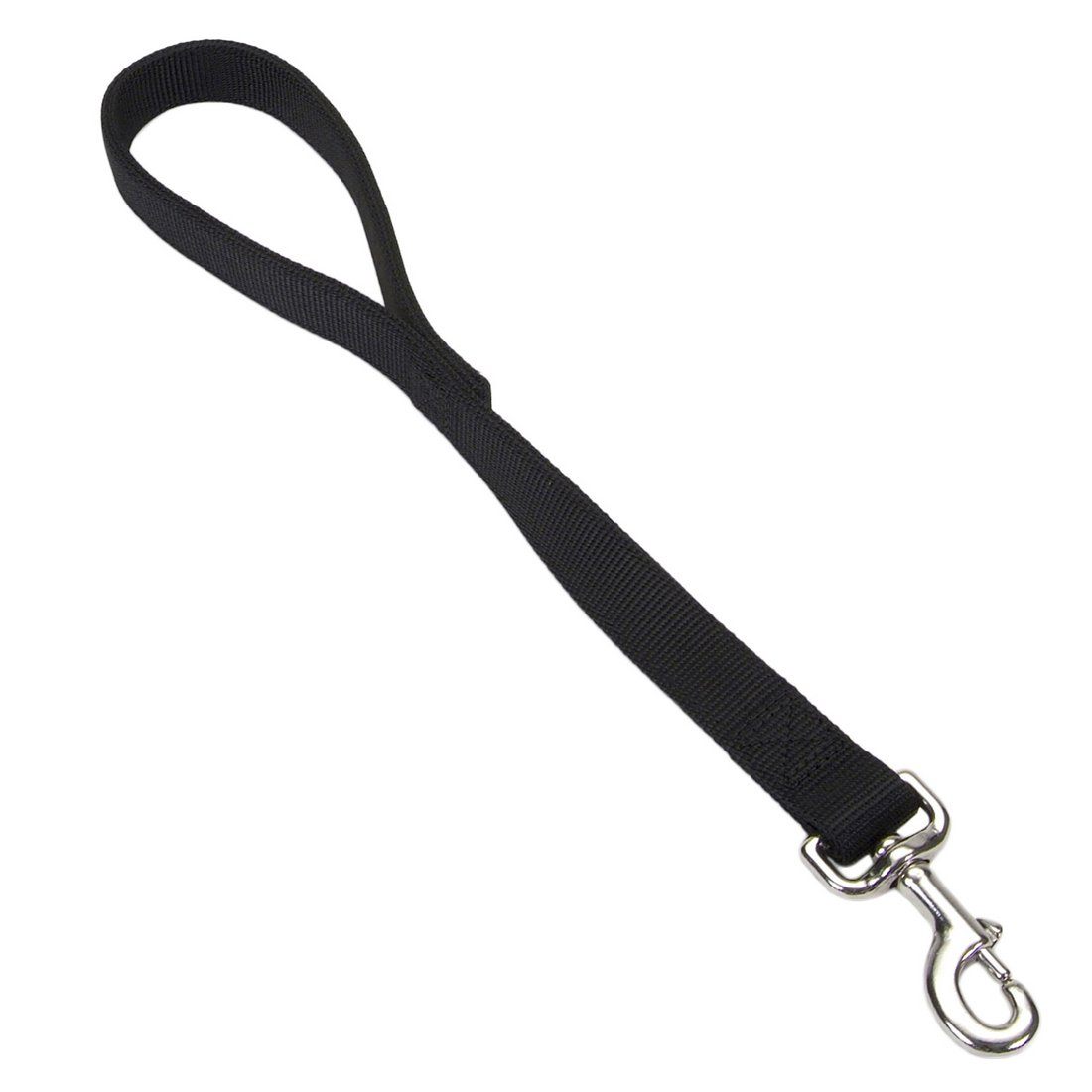 Coastal Double-Ply Nylon Dog Traffic Leash - 1in x 24in Black KB Depot Express 
