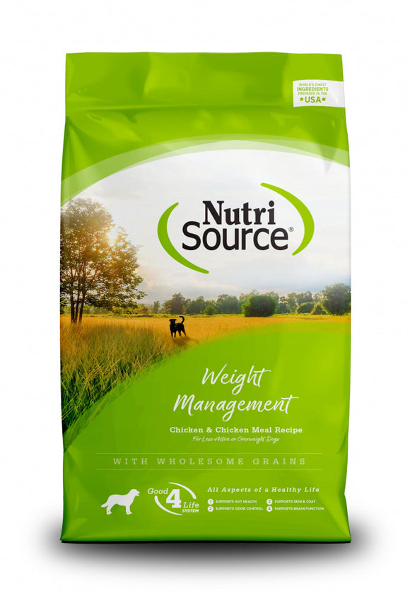 Nutrisource Weight Management Chicken Meal & Chicken Dry Dog Food 5lb