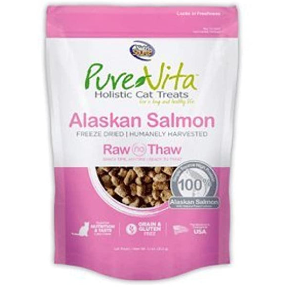 Pure Vita Holistic Cat Treats - Alaskan Salmon 1.1oz Cat Treats Lei's Pet 