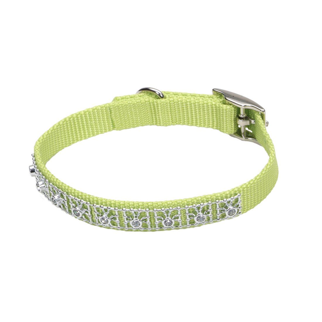 Coastal® Jeweled Dog Collar Lime - 3/8in x 10in KB Depot Express 