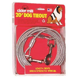 Tie Out Dog 15' Heavy Dog Supplies Petmate 