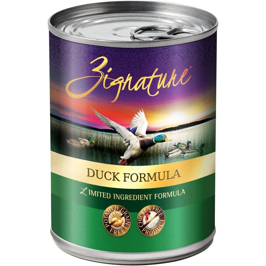 Zignature Limited Ingredient Grain Free Duck Dog Food 12/13 oz Dog Food Zignature 