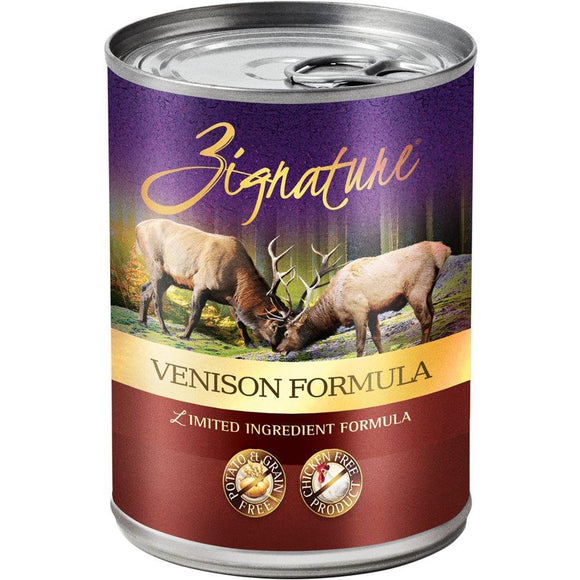 Zignature Limited Ingredient Grain Free Venison Dog Food 12/13 oz Dog Food Zignature 
