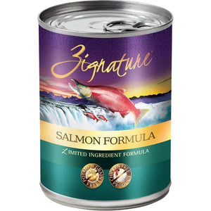 Zignature Limited Ingredient Grain Free Salmon Dog Food 12/13 oz Dog Food Zignature 