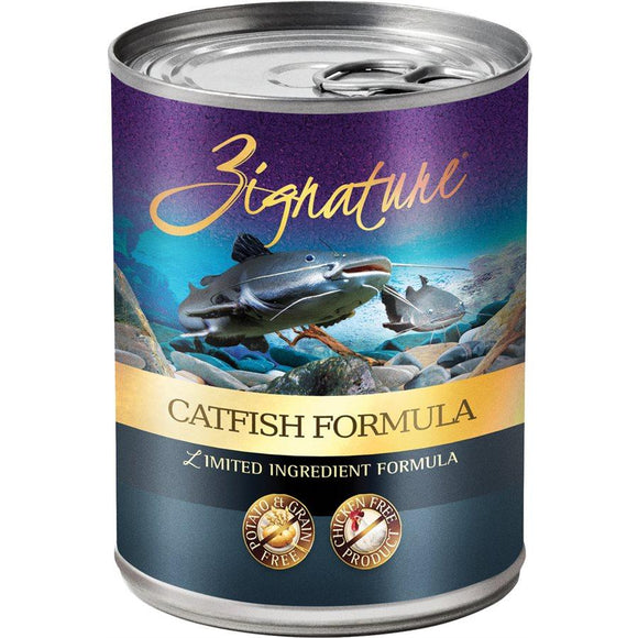 Zignature Limited Ingredient Grain Free Catfish Dog Food 12/13 oz Dog Food Zignature 