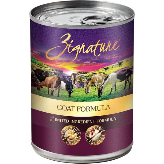 Zignature Limited Ingredient Grain Free Goat Dog Food 12/13 oz Dog Food Zignature 