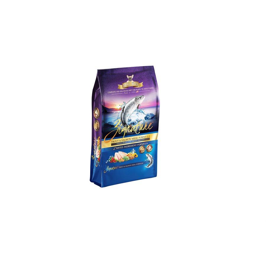 Zignature Dog Limited Ingredient Grain Free Trout & Salmon Small Bites 13.5LB Dog Food Zignature 