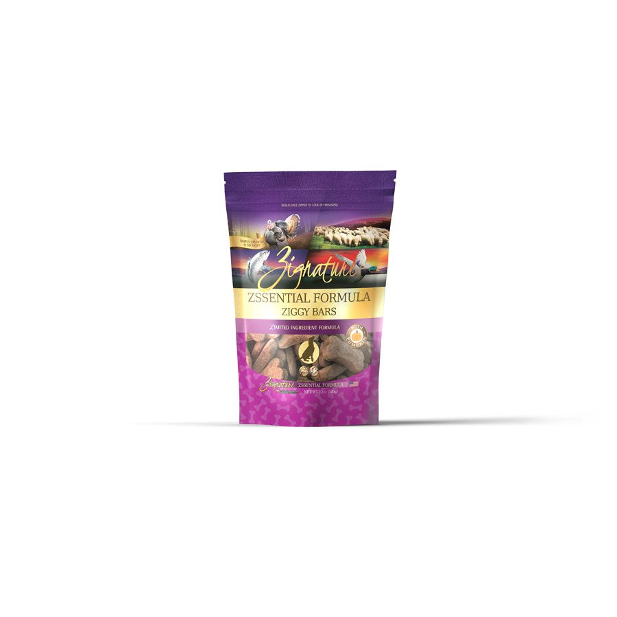 Zignature Ziggy Bars Zssential Formula Biscuit Treats for Dogs 12oz