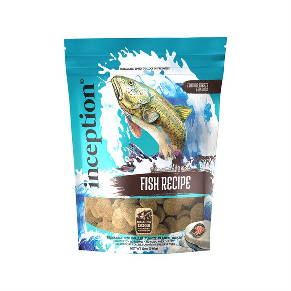 Inception Dog Treats Fish Biscuits 12oz