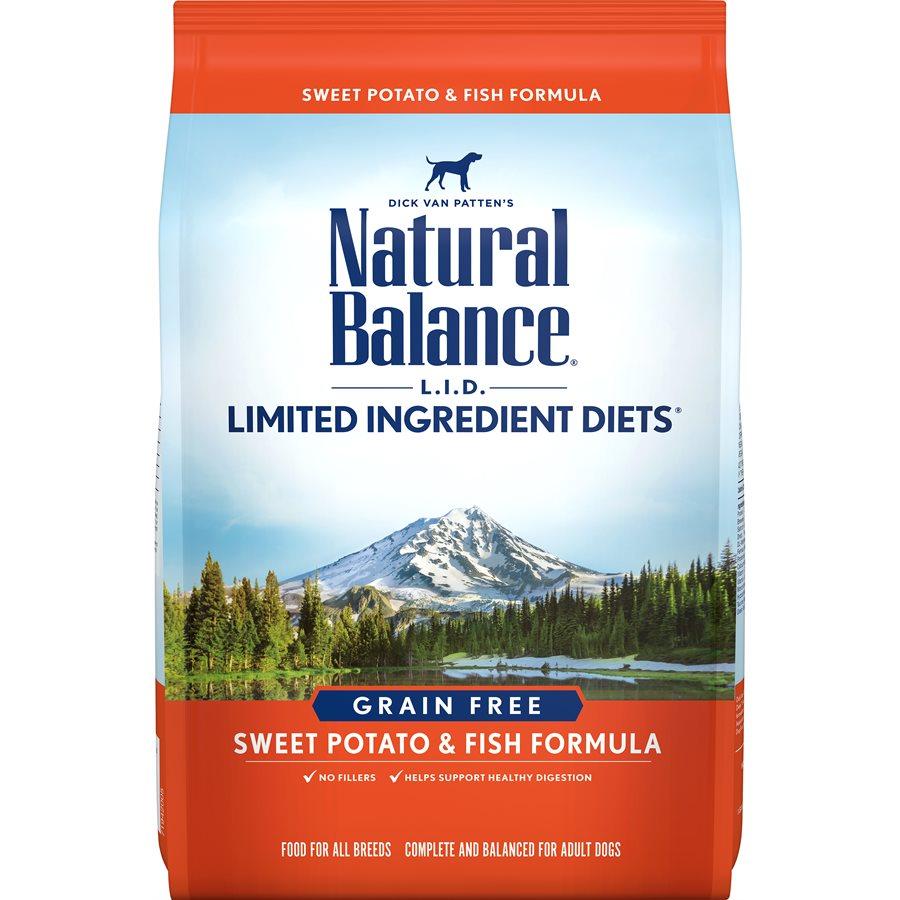 Natural Balance Dog LID Sweet Potato & Fish Formula 4.5LB Dog Food Natural Balance 