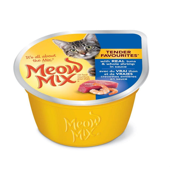 Smuckers Meow Mix Tender Favourites Tuna & Shrimp Wet Cat Food 24/78g Cat Food J.M.Smuckers 
