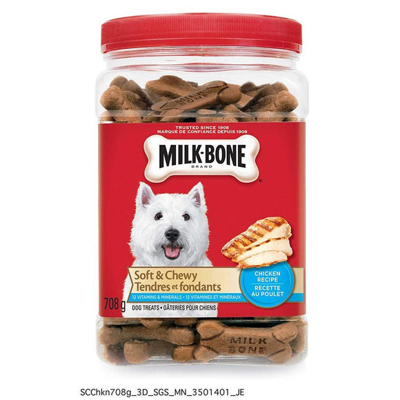 Smuckers Milk Bone Soft & Chewy Chicken Flavor Treats 6/708g Dog Supplies J.M.Smuckers 