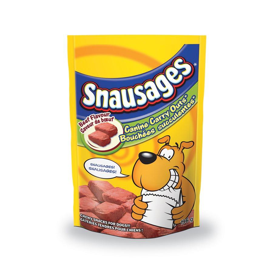 Smuckers Snausages Canine Carry Out Beef Flavor Treats 6/196g Dog Food J.M.Smuckers 