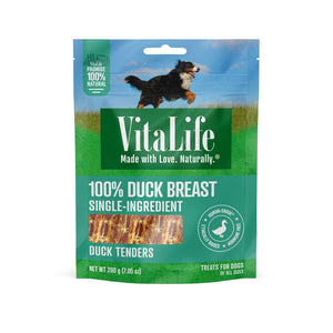 VitaLife Dog Jerky Treats Duck Tenders 200g