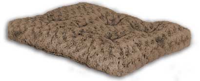MID-WEST HOMES Ombre Mocha Swirl Fur Pet Bed 24in