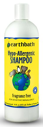 EARTHBATH Hypo Allergenic Tearless Shampoo Fragrance Free Dog 1X16OZ