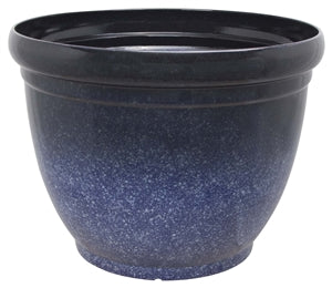 Landscapers Select Resin Planter, Round, Blue