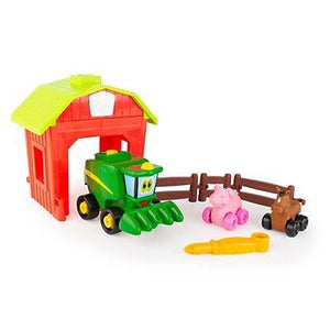 John Deere Build-a-Buddy - Corey Combine with, Barn, Fence, Pig, Horse and Screwdriver Toy Tomy international 