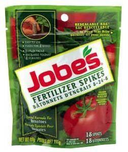 Jobes Fertilizer Spikes 6-18-6 Formula for Tomatoes 111g