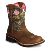 Ariat Fatbaby Cowgirl Womens Distressed Brown / Camo