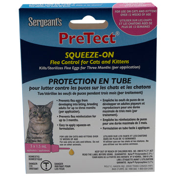 Sergeant's Pretect Squeeze-On Flea Control for Cats and Kittens