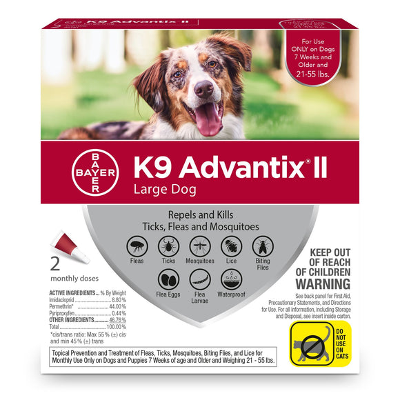 K9 Advantix II Flea and Tick Collars Dog Supplies Kane Vet Supplies 11 kg - 25 kg 
