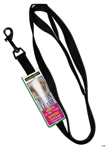 Petmate Black Leash (Med) 5/8 in Wide - 4 ft Long