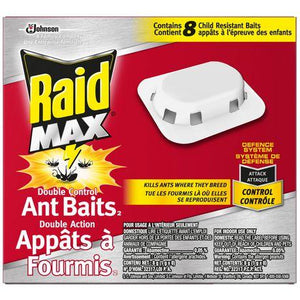 Raid Max Double Control Ant Baits (8/pack) Ant Baits Raid Max 