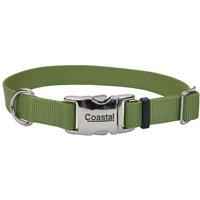Copy of Copy of Coastal® Adjustable Dog Collar with Metal Buckle - 1in x 18-26in Palm Green Dog Supplies Lei's Pet 