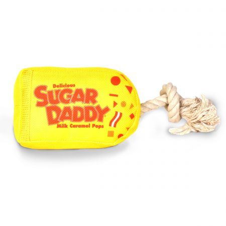 Our Pets Sugar Daddy Plush Dog Toy Bilingual