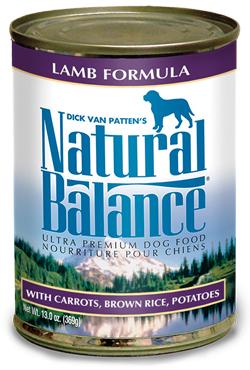 Natural Balance Ultra Premium Lamb Formula Canned Dog Food 12x6oz KB Depot Express 