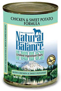 Natural Balance LID Chicken & Sweet Potato Formula Canned Dog Food 12x6oz KB Depot Express 