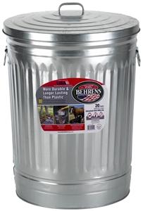 Behrens 1211 Trash Can, 20 gal Capacity, Steel Garbage Can orgill 