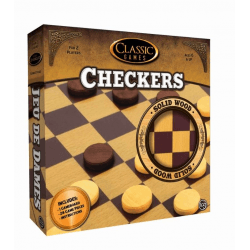 Wood Checkers Classic Game Toy Melissa and Doug 
