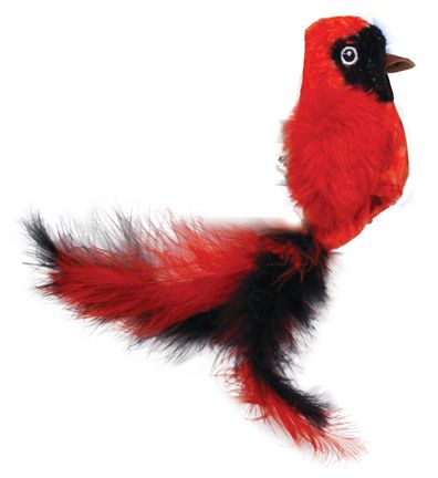 Turbo Life like Red Bird Cat Toy