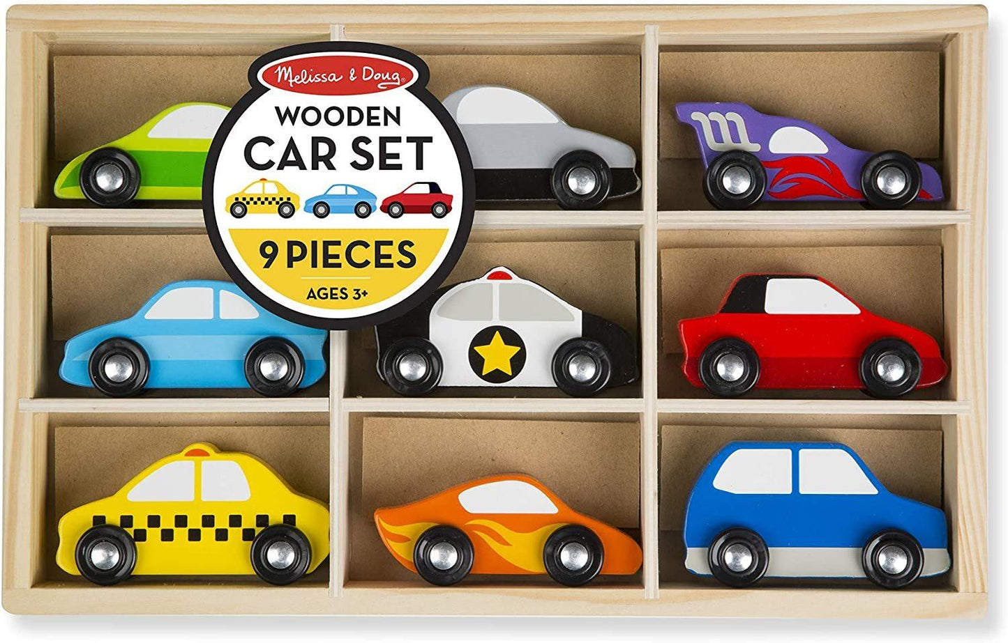 Car Set 9 Pieces Toy Set Melissa and Doug 